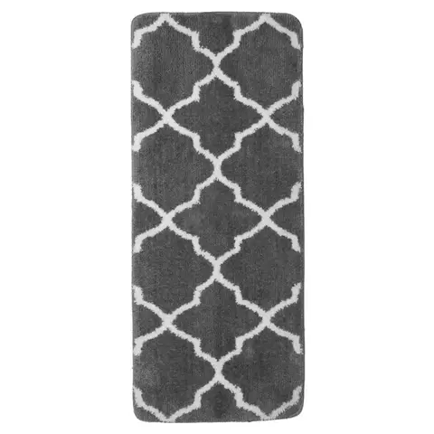 Коврик для ванной комнаты и туалета Norre, 50*120, полиэстер, серый