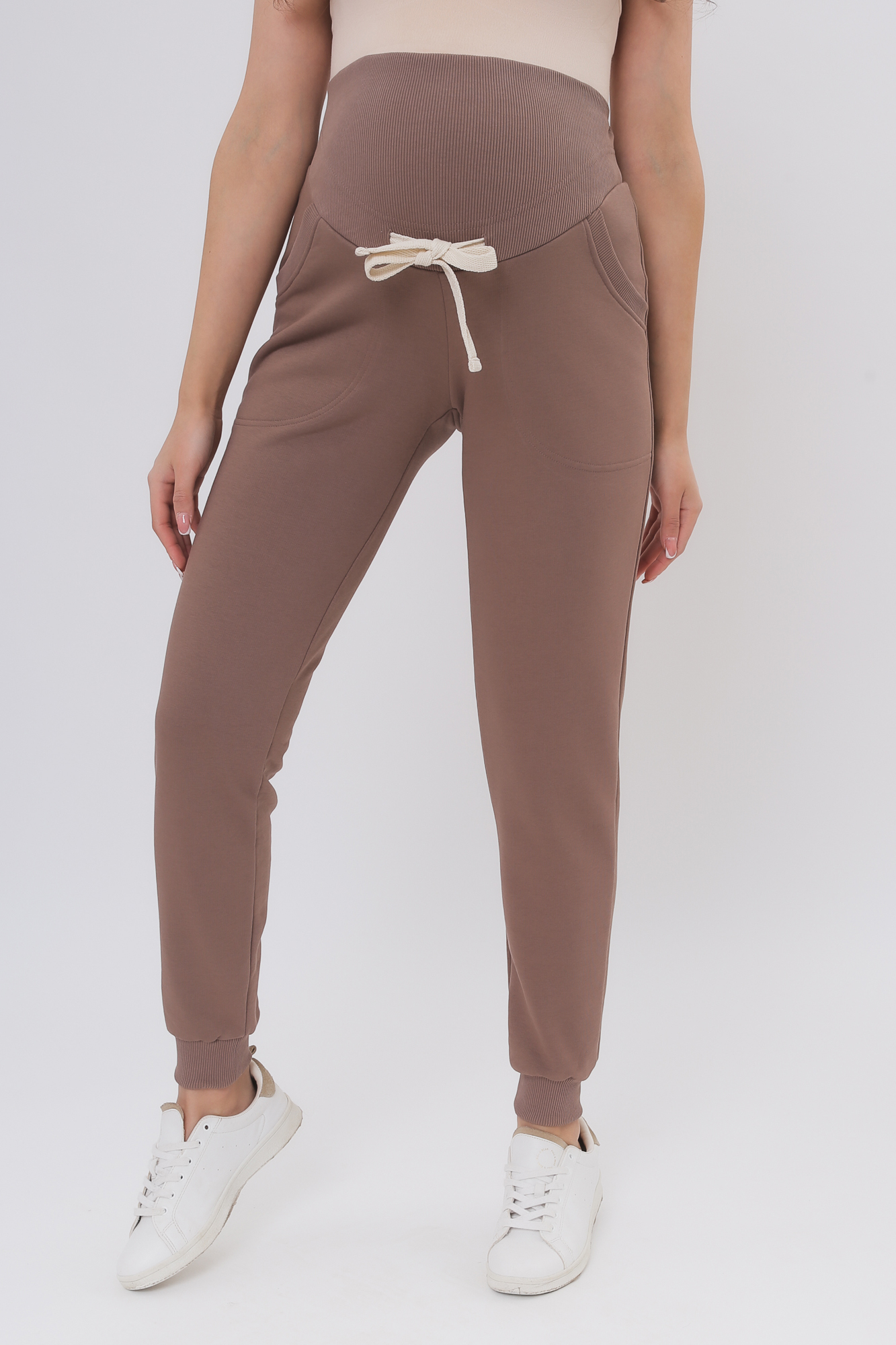 Спортивные брюки для беременных 15865 мокко
