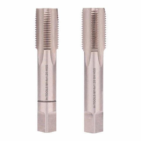 Метчик М14х1,25 (Комплект 2шт) DIN2181 HSS-G 6h 70мм a=9,0 H-Tools 235143HT