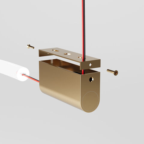 Накладные крепления для круглого гибкого неона Elektrostandard Full light FL 28101 латунь