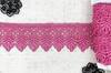 Кружево плетеное, ш. 5,5 см, тёмно-розовый