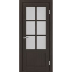 Купить Межкомнатная дверь экошпон Турин 541ПФ.2221 венге остеклённая