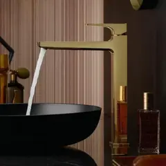 Смеситель для раковины 260, с донным клапаном, золото Hansgrohe Metropol 32512990