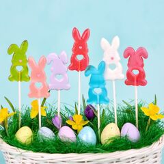 Карамель леденцовая «Зайчик (сердечко)» на основе подсластителя изомальт (цвет в ассортименте)