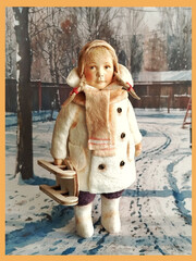 0314-Б Молд силиконовый непищевой лицо для кукол 