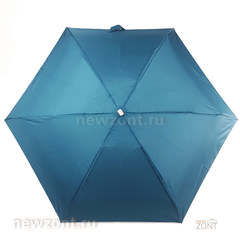 Плоский мини зонт АртРейн темно-лазурная синь