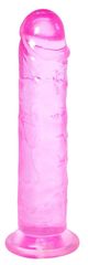 Розовый фаллоимитатор Distortion - 18 см. - 