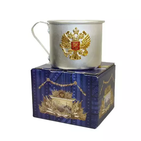 Кружка алюминиевая Герб РФ