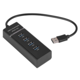 Хаб USB-концентратор USB на 4 USB 2.0 (длина кабеля 30 cм) JBH H-02 (Черный)