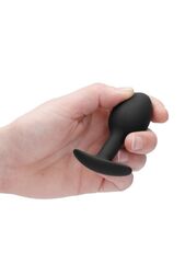 Черная анальная пробка N 89 Self Penetrating Butt Plug - 8,3 см. - 