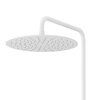 Cezares LEAF-CVDA-30-L-MM Душевая стойка телескопическая, с изливом с верхним и ручным душем, верхний душ диаметр 230 мм АБС пластик, исполнение Morning Mist