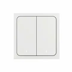 Умный выключатель YNDX-00532, 2 клавиши, Zigbee, работает с Алисой