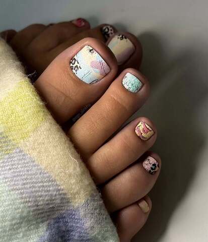 Пленки для педикюра IBDI NAILS 101 LEO ABSTRACT