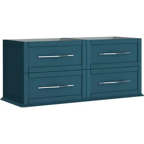 Cezares 54956 TIFFANY База под раковину с 4-мя выдвижными ящиками Blu Petrolio, 120x46x55