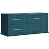 Cezares 54956 TIFFANY База под раковину с 4-мя выдвижными ящиками Blu Petrolio, 120x46x55