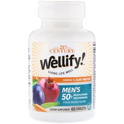 21st Century, Wellify, Men's 50+, 65 Tablets