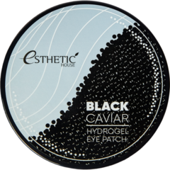 Esthetic House Патчи гидрогелевые для глаз черная икра - Black caviar hydrogel eye patch, 60шт