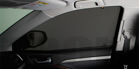 Каркасные автошторки на магнитах для Opel Meriva (A) (2003-2010) Компактвэн. Комплект на передние стекла