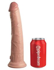 Телесный фаллоимитатор-реалистик King Cock Ellite Dual Density - 25,5 см. - 