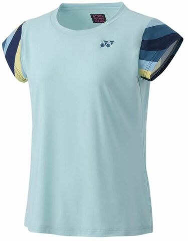 Женская теннисная футболка Yonex AO Crew Neck T-Shirt - cyan