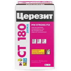 Смесь клеевая для минераловатных плит Церезит CT 180 зима 25 кг