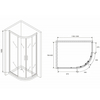 Abber Schwarzer Diamant AG01128 Душевой уголок, 120x80x195, цвет: хром