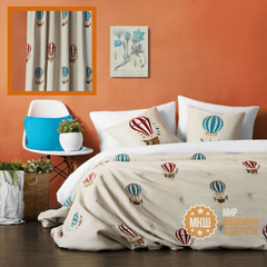 Комплект штор и покрывала ВАЙНН (арт. BL10-299-01) - ЛЮКС