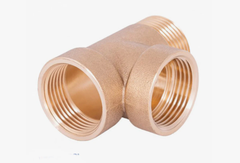 Тройник латунный 3WAY (3 ходовой 70 мм, 1", вн. - вн. - нар.)