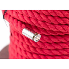 Хлопковая веревка для шибари, на катушке, красная, 10 м
