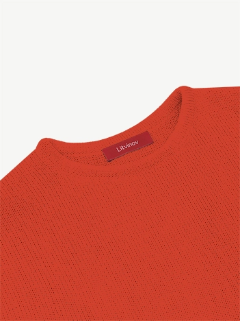 Джемпер оверсайз из экохлопка