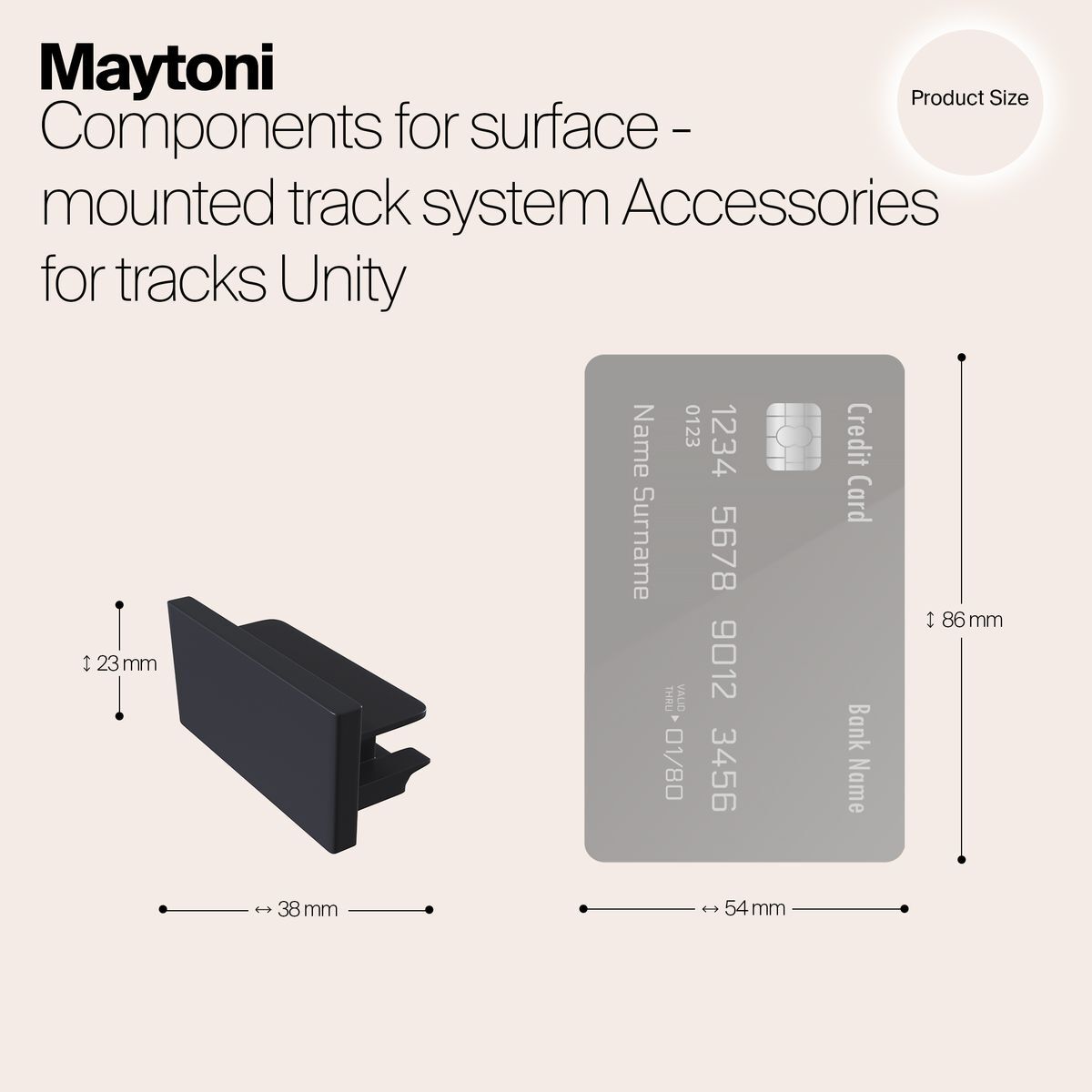 Заглушка Maytoni Track TRA001EC-11B