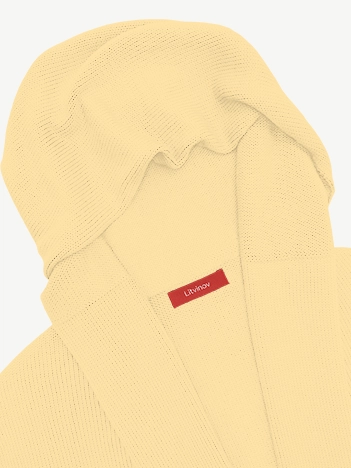 Кардиган с капюшоном из мягкой шерсти