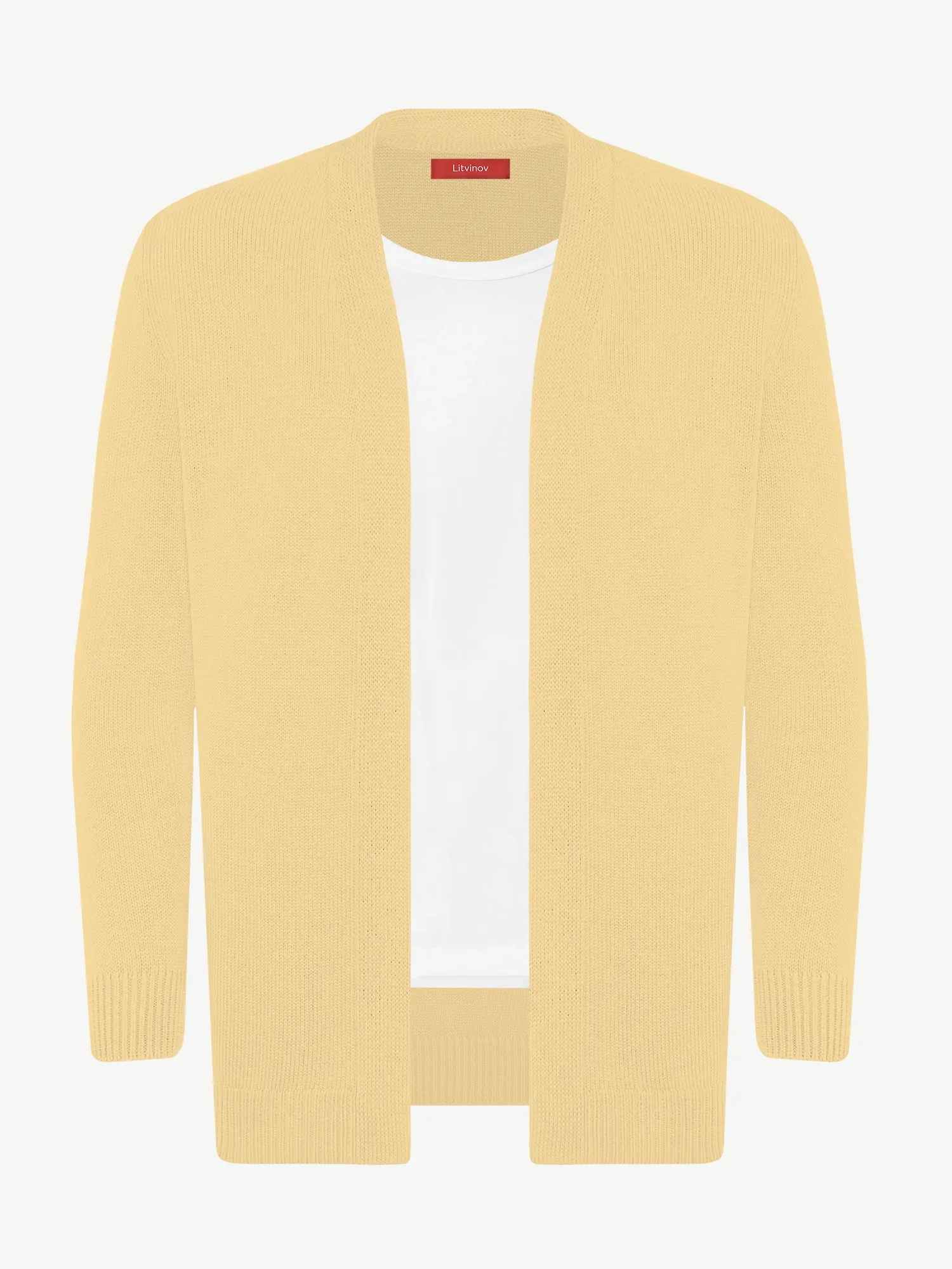 Кардиган с планкой из мягкой шерсти