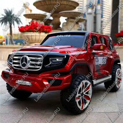 Детский электромобиль "Mercedes Police" красный