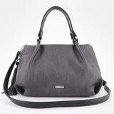 Сумка Саломея 607 македония серый + черный