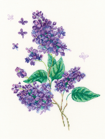 Коллекция:	Цветы¶Название по-английски:	Lilac twiglet¶Название по-русски:	Веточка сирени¶Размер кадр