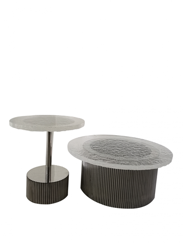 Стол журнальный Ist Casa Баухаус, 50х55см, серебро