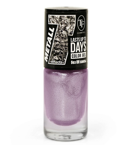 TF Лак для ногтей COLOR GEL METALL тон 342 Аметистовый хром 8мл