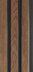 Реечная панель 3Д Prof ПВХ М Орех темный 120х2950 мм