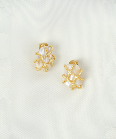 Серьги Жемчужина в сетях