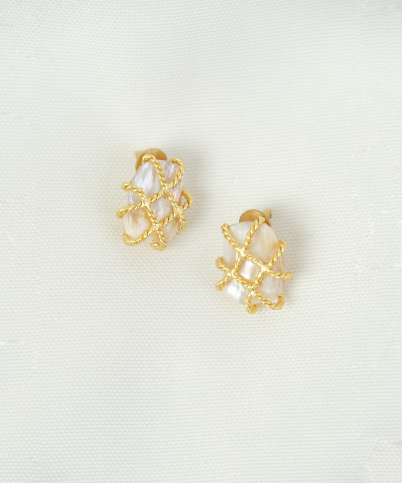 Серьги Жемчужина в сетях