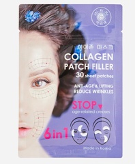 Mi-Ri-Ne Патчи-филлеры 6в1 коллагеновые тканевые для кожи вокруг глаз(30 патчей) 25г (Ю.Корея)