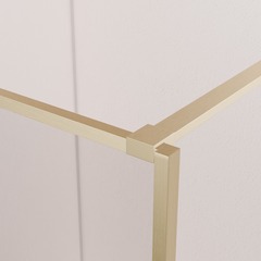 Душевая перегородка цвет золото браш