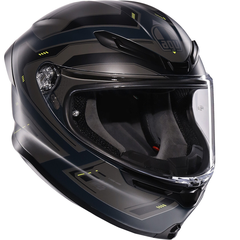 Мотошлем AGV K6S Enhance Matt, серый/жёлтый