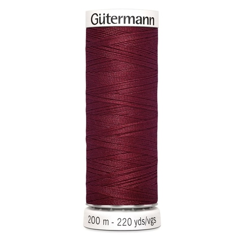 Нить Sew-All 200 м, Gutermann, 910 красно-малиновый