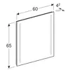 Зеркало с подсветкой Geberit Option Basic, двухсторонняя подсветка: B=60см, H=65см
