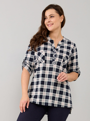 Блузка БЛ-131/клетка