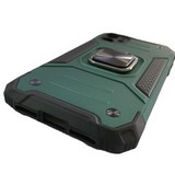 Противоударный чехол Strong Armour Case с кольцом для iPhone 11 (Темно-зеленый)
