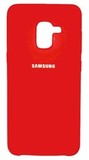 Силиконовый чехол Silicone Cover для Samsung Galaxy A8 2018 (Красный)