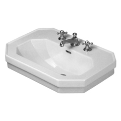 Duravit 1930 Duravit 1930 Раковина с перел., и 3 отв. под смес., 80х55х Н: 20.5см, Цвет: Белый 438800030 фото